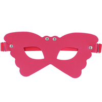 Masque de cosplay sexy en cuir PU pour Halloween, demi-masque papillon, masque mystérieux punk, accessoires de costume