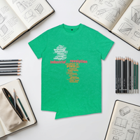 T-shirt Homme Oversize en Coton Vert 100% avec Logo Personnalisé et Design Irrégulier – Vente en Gros de Chemises Unies à Manches Courtes pour Hommes