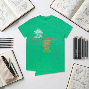 Camiseta <span class=keywords><strong>de</strong></span> Diseño Irregular con Logotipo Personalizado, 100% Algodón, Color Verde, para Hombre, Talla Grande, Lisa, al por Mayor, <span class=keywords><strong>de</strong></span> Manga Corta, Estampada - Product Image 6