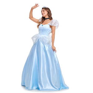 Robe <span class=keywords><strong>de</strong></span> princesse <span class=keywords><strong>pour</strong></span> femmes, Costume <span class=keywords><strong>de</strong></span> personnage <span class=keywords><strong>de</strong></span> Cosplay d'halloween en Polyester, robe <span class=keywords><strong>de</strong></span> fête bleue <span class=keywords><strong>de</strong></span> conte <span class=keywords><strong>de</strong></span> <span class=keywords><strong>fées</strong></span> <span class=keywords><strong>pour</strong></span> <span class=keywords><strong>adultes</strong></span> - Product Image 3