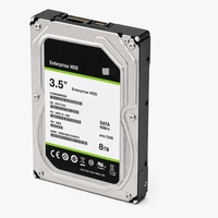 Disque dur serveur ST8000VN004, 8 To, SATA 3.5'', SATA NAS 6 Gb/s, 7.2K, 256 Mo, disque dur serveur, disque dur 8 To