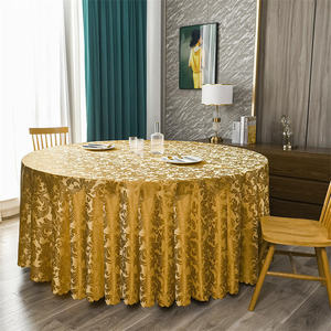 Custom European Pattern Hotel Waterproof <strong>Wipeable</strong> <strong>Tablecloth</strong> Restaurant Household Large <strong>Round</strong> <strong>Tablecloth</strong> - Product Image 2