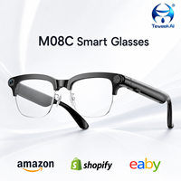 Gafas con Cámara Controladas por Voz M08C con Fotografía de 8MP, Reconocimiento Visual y Compartición de Archivos Móviles para Oficina y Viajes