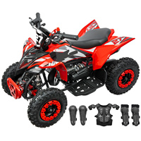 Quad électrique 49C tout-terrain ATV 25 mph max, régulateur parental 3 vitesses, freins hydrauliques et pneus tout-terrain, acier ES6015K