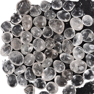 Pierres de guérison naturelles en cristal, gravier de quartz clair poli, pour artisanat DIY - Product Image 1