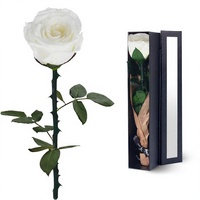 Boîte de roses fraîches préservées de luxe, longue durée, roses éternelles réelles faites à la main, décoration d'intérieur, souvenir, cadeau pour mariage, fiançailles