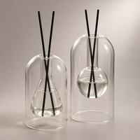 Bouteilles diffuseurs ODIS en gros, en verre de luxe double couche, 130 ml, vides et rechargeables pour l'aromathérapie et les parfums d'intérieur