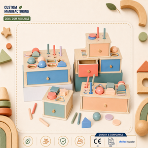 Boîte à pièces en bois <span class=keywords><strong>Montessori</strong></span> personnalisée pour tout-petits, jeu <span class=keywords><strong>de</strong></span> tri des formes, <span class=keywords><strong>permanence</strong></span> <span class=keywords><strong>de</strong></span> <span class=keywords><strong>l</strong></span>'<span class=keywords><strong>objet</strong></span>, activité éducative <span class=keywords><strong>de</strong></span> motricité fine, ensemble OEM ODM - Product Image 1