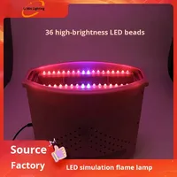 Colonne de Flamme LED Carrée Commerciale Grande Taille pour Soirées, KTV, Restaurants – Décoration Intérieure/Extérieure Effet Feu de Camp