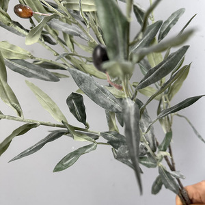 Feuilles d'<span class=keywords><strong>olivier</strong></span> artificielles de haute qualité à longues tiges pour la décoration de la maison - Product Image 3