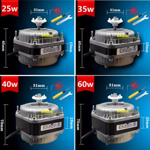 Moteur de refroidissement pour réfrigérateur 25W 35W 40W 60W, moteur électrique à aimant permanent à balais pour vitrine réfrigérée - Product Image 1