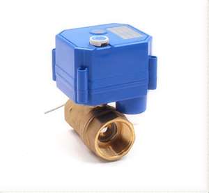 Моторизованный Электрический шаровой клапан 110vac 220 В Dc9 ~ 24 В Brass1/4 "3/8" 1/2 "Умный домашний водяной клапан шаровая конструкция Электрический клапан - Product Image 3