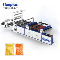 Machine automatique de fabrication de sacs en plastique PE à fermeture éclair facile à ouvrir, certifiée CE, HP-ZC Hanplas