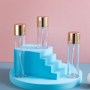 Flaconi <span class=keywords><strong>Spray</strong></span> Vuoti in PET Trasparente da <span class=keywords><strong>50</strong></span>, 80, 100ml Personalizzati per Cosmetici, Bottiglie <span class=keywords><strong>Spray</strong></span> per Tonico con Tappo Dorato - Product Image 5