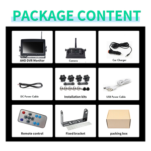 7 इंच आईपीएस मॉनिटर रियर व्यू कैमरा किट वाहन चुंबक बेस वायरलेस पार्किंग सहायता डीसी 12v ~ 24v 'दूरदर्शी' वैन ip68 प्रमाणित - Product Image 6