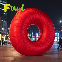 Donut géant gonflable réaliste personnalisé pour la promotion publicitaire gonflable