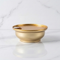 Sans BPA K940 #   Boîte métallique ronde en fer blanc de qualité alimentaire avec joint, marque ORG, logo personnalisé pour plats préparés, tonifiants, aliments pour bébés, gâteaux