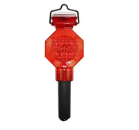 Barrière stroboscopique à LED à énergie solaire haute intensité en plastique réfléchissant prismatique PC + ABS