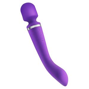 Masajeador corporal eléctrico recargable por USB, potente vibrador de doble vibración, G consolador de punto, Varita, vibrador para mujer, juguete sexual femenino - Product Image 4
