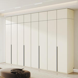 Armoire ultra haute du sol au plafond en panneaux <span class=keywords><strong>OSB</strong></span> 30 28 27 26 25m, chambre à coucher de luxe légère, ensemble de rangement de grande capacité - Product Image 2
