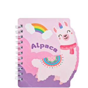 Bolivia carino 60 <span class=keywords><strong>fogli</strong></span> 9mm linea metallo bianco doppia <span class=keywords><strong>spirale</strong></span> morbida <span class=keywords><strong>a</strong></span> forma di taccuino alpaca - Product Image 6