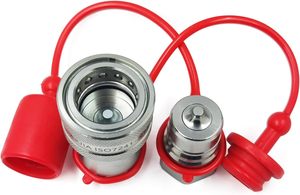 3/4 "NPT chủ đề ISO7241-1 Một thủy lực nhanh chóng ngắt kết nối Coupler/khớp nối thiết lập với mũ bụi - Product Image 5
