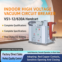 Disjoncteur à vide haute tension à montage latéral ZN63 (VS1) -12C pour intérieur, 50Hz 12kV 630A-1600A 20kA-31.5kA pour Vd4