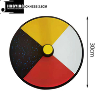 2023 Jingying Music Dumb Drum Series,12 pouces quatre couleurs avant Sight Environmentally Friendly Silicone Mute Drum Pad Set