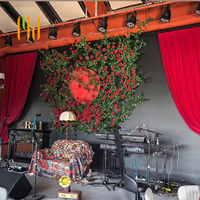 Rideaux en velours de luxe, résistants, insonorisants, acoustiques, ignifuges, rideaux de théâtre pour la décoration de scène de mariage et d'événements