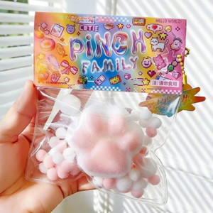 Jouets en silicone à presser géants et mignons en forme de patte de chat, à récupération lente, outil de réduction de la pression, jouets anti-stress moelleux de dessin animé, vente en gros - Product Image 5