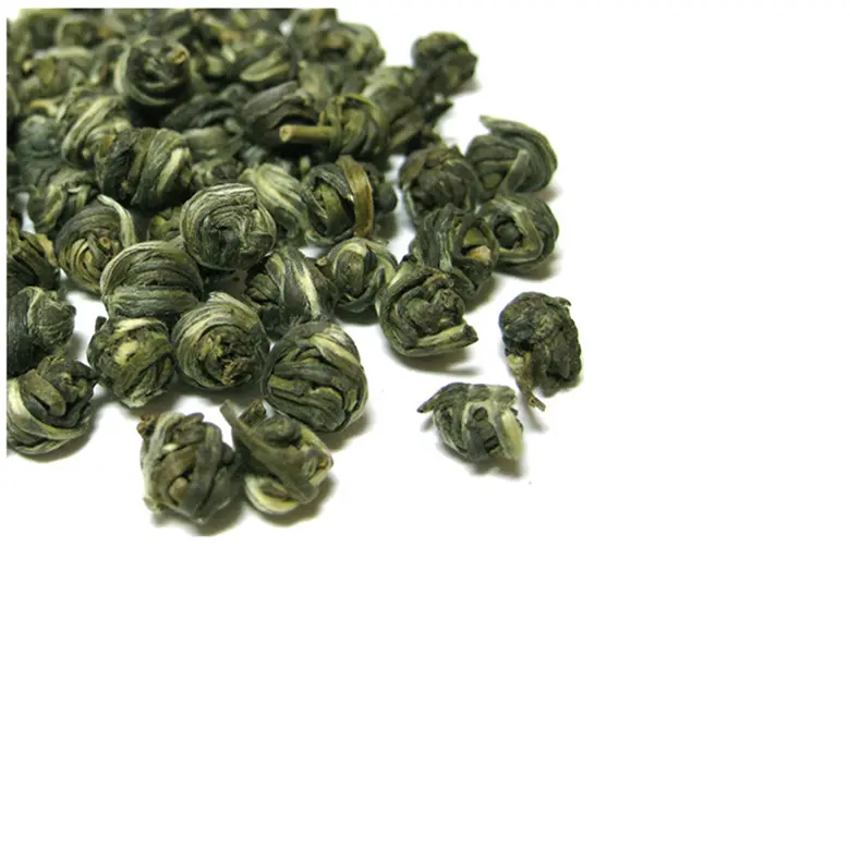 प्रीमियम गुणवत्ता हस्तनिर्मित लोंगझू चमेली ड्रैगन मोती हरी चाय चीनी चमेली मोती चाय