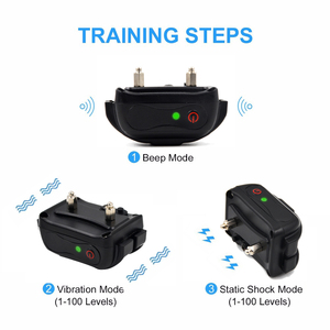Wodondog Control remoto eléctrico choque de perro <span class=keywords><strong>Collar</strong></span> de entrenamiento recargable impermeable perro <span class=keywords><strong>Collar</strong></span> de entrenamiento con vibración/impacto/ - Product Image 4