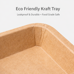 Caja Rectangular Blanca Ecológica de Papel Kraft Marrón para <span class=keywords><strong>Sushi</strong></span>, Envase Práctico para Alimentos, Ideal para Ensaladas y <span class=keywords><strong>Sushi</strong></span> - Product Image 3