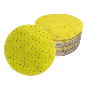 SDA 9 "干墙砂磨盘225毫米多孔黄色氧化铝40-240粒度无尘干墙砂磨钩环 - Product Image 3
