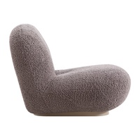 Chaise de salon nordique Teddy tissu de laine canapé monoplace de luxe chaises longues d'appoint fauteuil paresseux