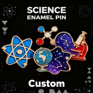 Épinglette en émail sur le thème du laboratoire de sciences informatiques pour enseignant, personnalisable, souple ou rigide, vente en gros du fabricant - Product Image 1