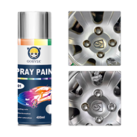 Peinture aérosol GORVIA P401C 400ml à séchage rapide pour chrome, métal, plastique, voiture et murs