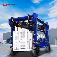 Chariot à conteneurs à entraînement diesel certifié CE, faible levage, 50 tonnes, grue à conteneurs