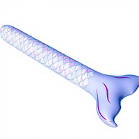 Nouvelle bouée gonflable en PVC durable et personnalisable en forme de queue de poisson, barre de flottabilité pour piscine, équipement de flottabilité pour adultes, jouets pour fêtes aquatiques