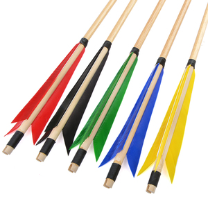 De Madera de tiro con arco tradicional caza arco accesorios de 5 pulgadas cuchillo afilado Turquía pluma flechas de madera - Product Image 6