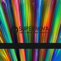 Feuilles de similicuir holographique iridescent Supernova, cuir synthétique laserable, épaisseur 1,8 mm, personnalisables pour cadeaux promotionnels
