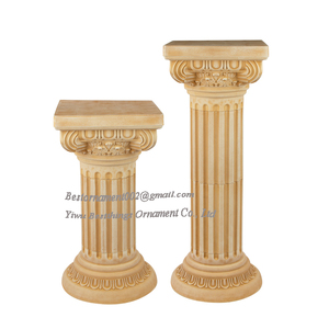 Columna de pilar de plástico decorativo para jardín al aire libre de estilo romano blanco para maceta de florero - Product Image 5