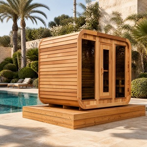 Cabina de Sauna de Infrarrojos Lejanos para 2 Personas, para Exteriores, Jardín, Retiro en el Bosque, <span class=keywords><strong>Escape</strong></span> de Bienestar en el Jardín Privado - Product Image 1