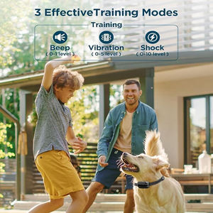 Clôture électronique intelligente pour chien <span class=keywords><strong>GPS</strong></span> en plastique étanche et rechargeable 3 modes d'avertissement Contrôle des aboiements pour la plupart des chiens-Entraînement essentiel pour les chiens - Product Image 5