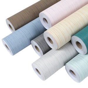 Creation Of Time And <b>Space</b> Brushed Textured Wallpaper Self Adhesive Waterproof 3D Embossed Stripes Plaid For Wall Renovation - Product Image 2