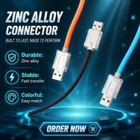 120W alliage de zinc 180 degrés rotatif Silicone épais QC charge rapide chargeur données câble Usb Type C