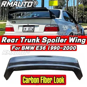 Aileron de coffre arrière noir brillant pour BMW Série 3 E36 1990-2000, pièce extérieure, accessoires auto - Product Image 2
