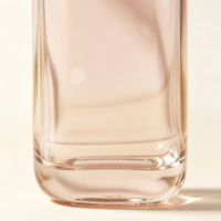 Bouteille ronde en verre transparent avec bouchon en liège, hermétique, anti-fuite, de qualité alimentaire, pour spiritueux, cosmétiques, personnalisable OEM
