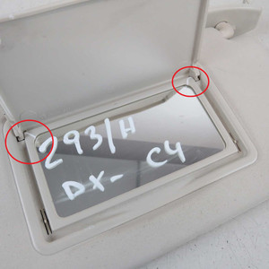 Parasole destro con specchio per Citroen C4 Mk1 2004-2010 (73741) - Product Image 3