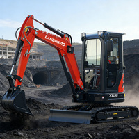 Mini-excavatrice compacte Landward directement de l'usine, excellente stabilité, petite pelle puissante, trancheuse agricole personnalisable